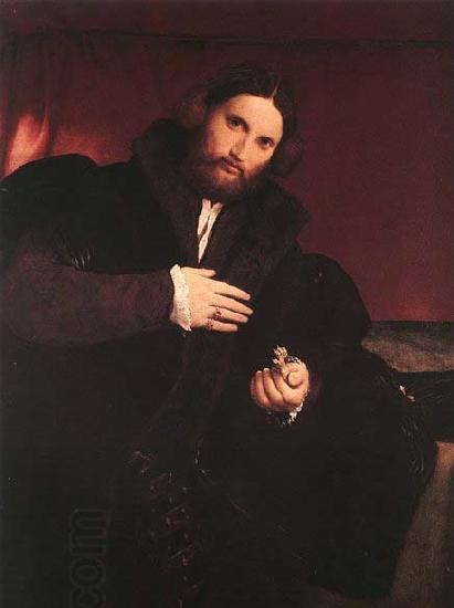 Lorenzo Lotto Man with a Golden Paw China oil painting art